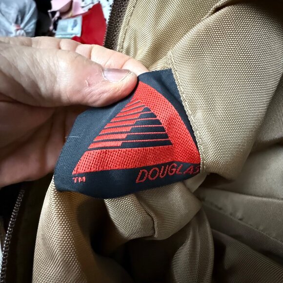 Douglas Women's Tote Shoulder Bag Blue Brown Leather Strap Golf Vintage Tapestry - Picture 9 of 9